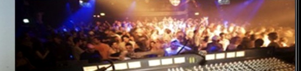 Crowd seen from a mixing desk